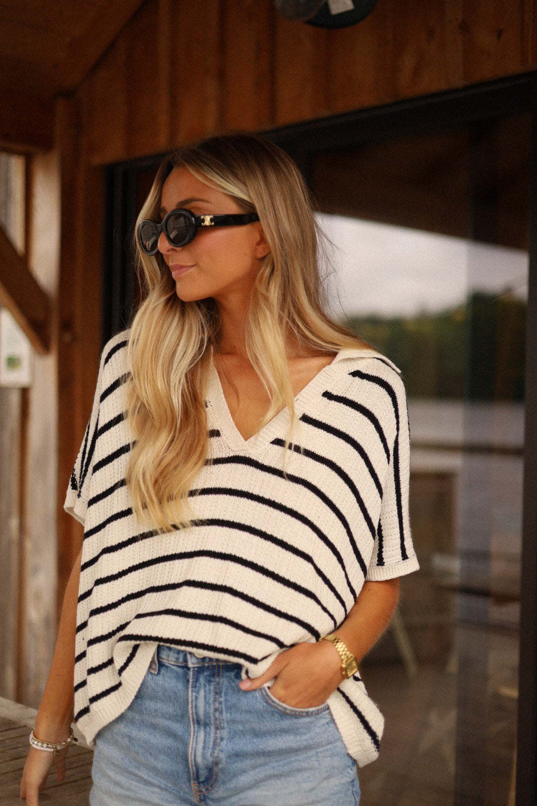 Joulia rayé - Blouse maille