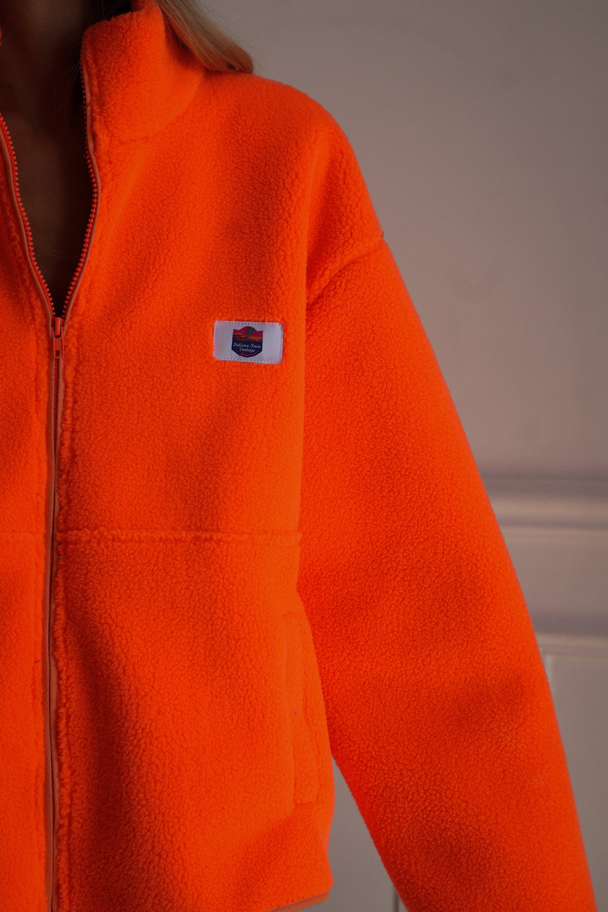 Olya orange - Veste polaire