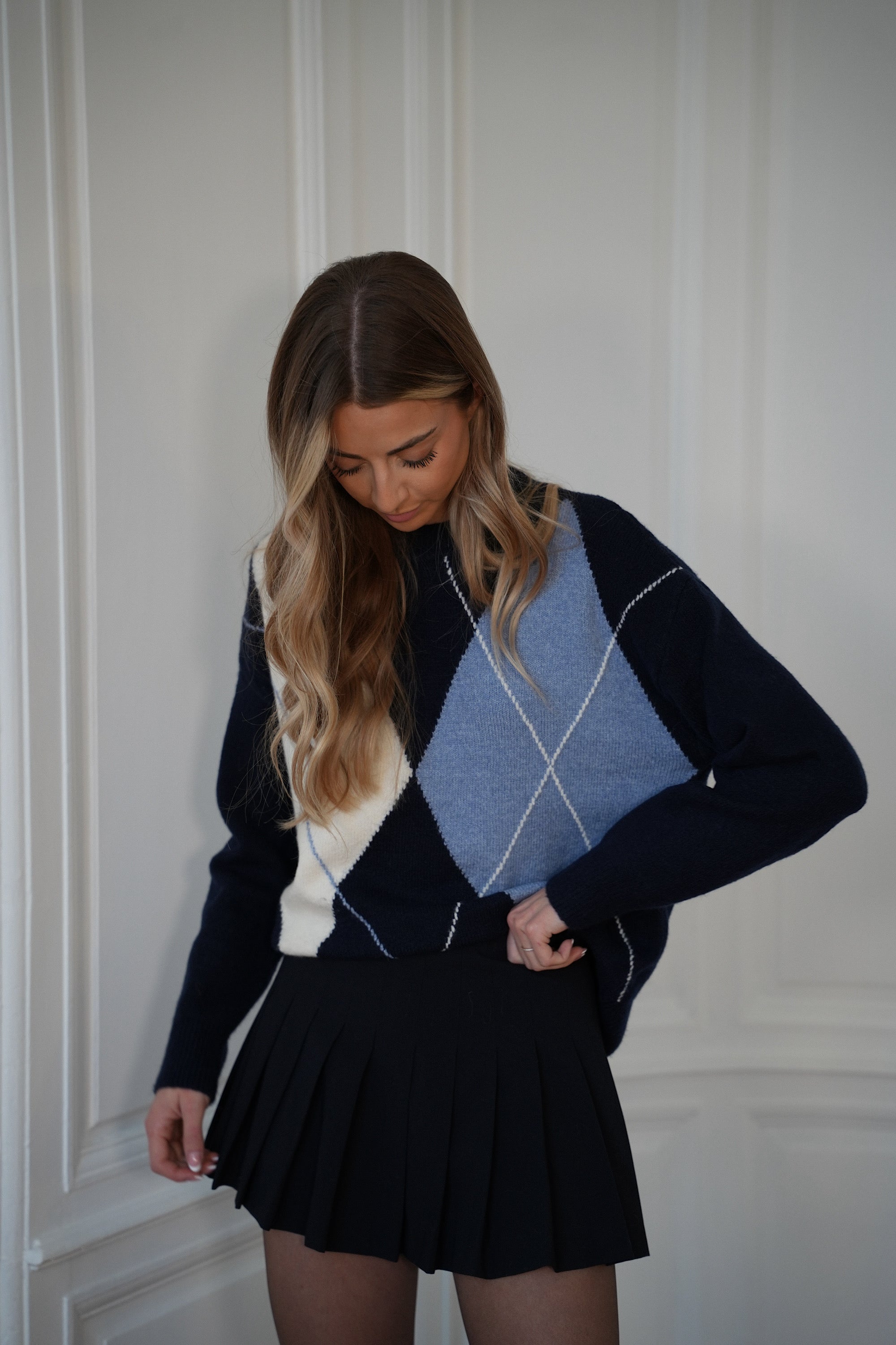 Yulia marine - Pull losanges