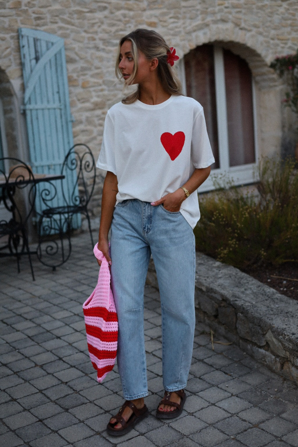 Achille blanc - T-shirt imprimé