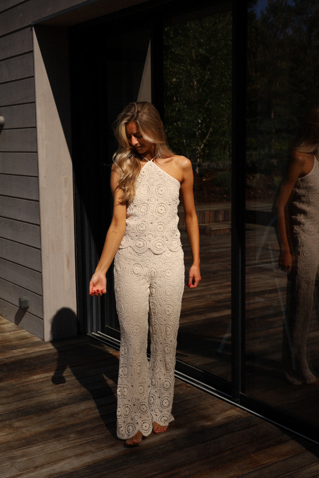 Ortega beige - Ensemble crochet