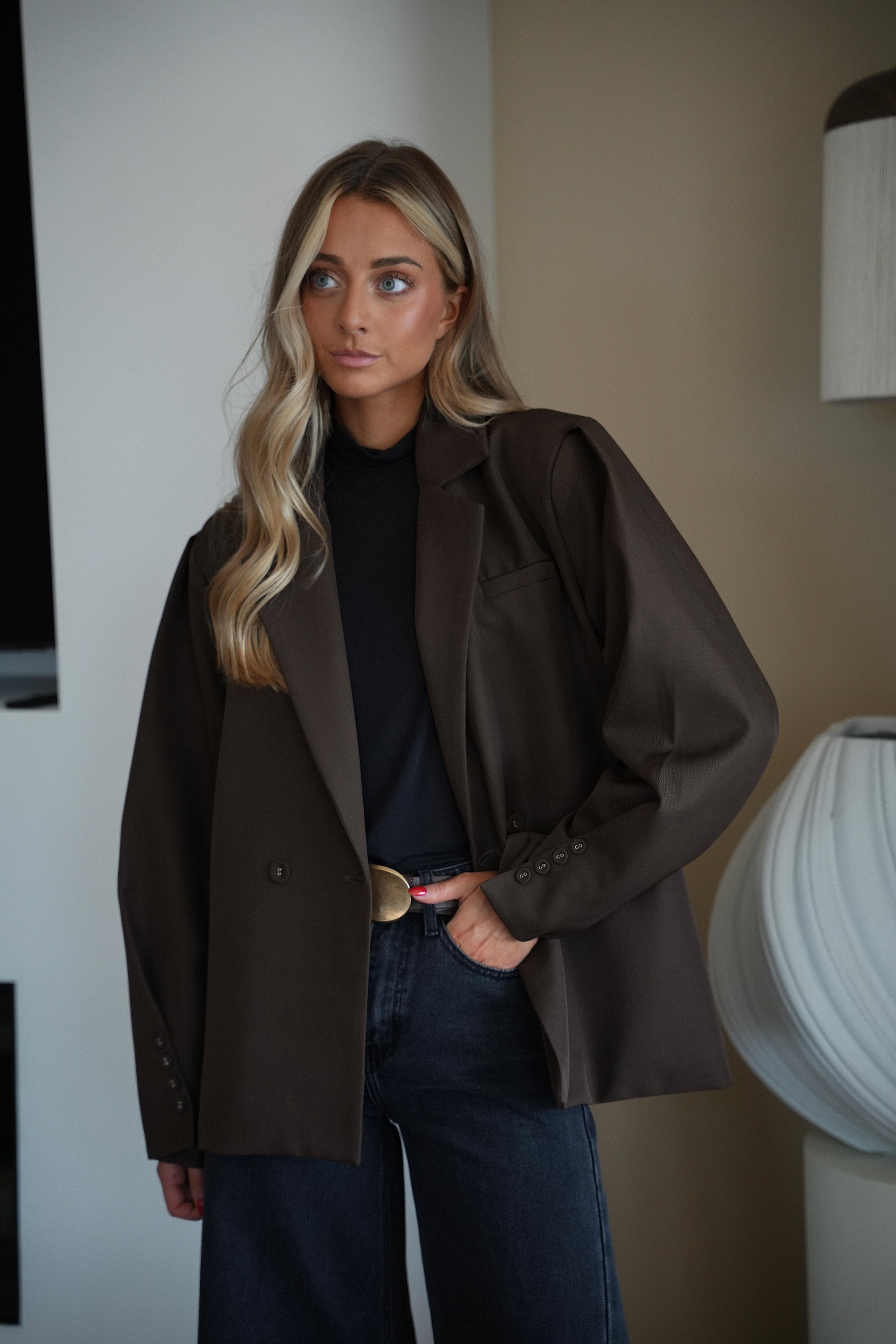 Dorothée chocolat - Veste blazer