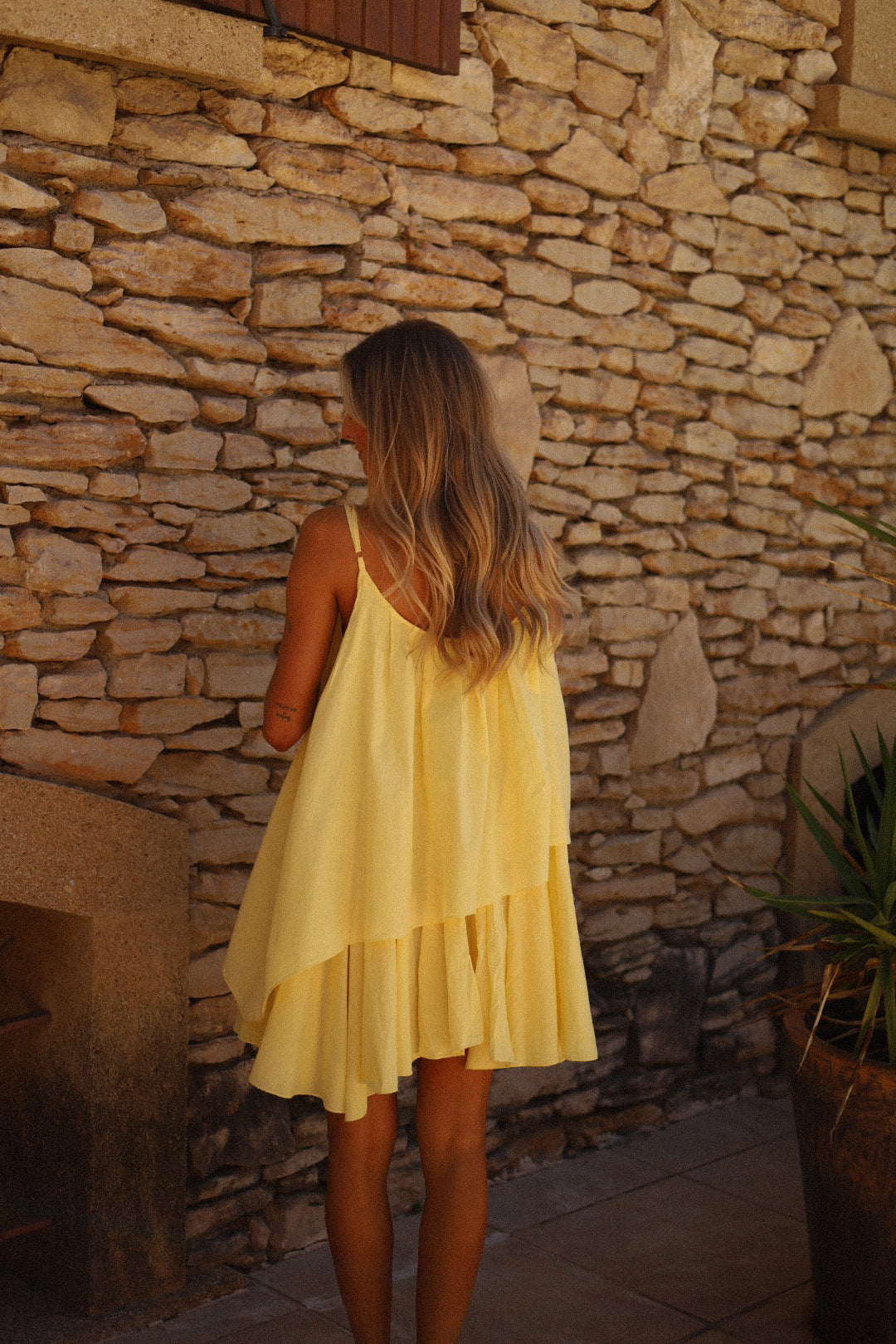 Marwa jaune - Robe ample