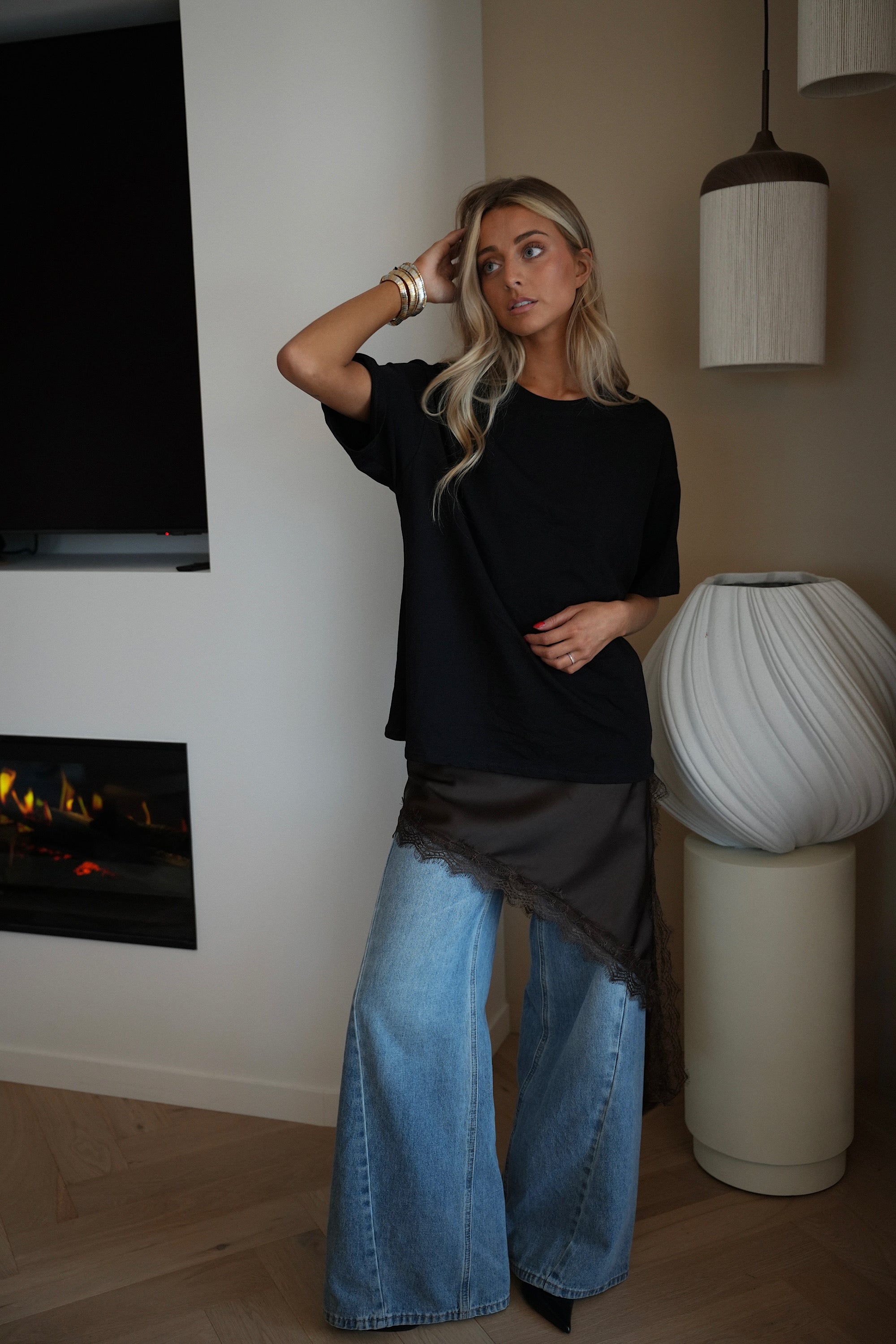 Lana chocolat - Top long