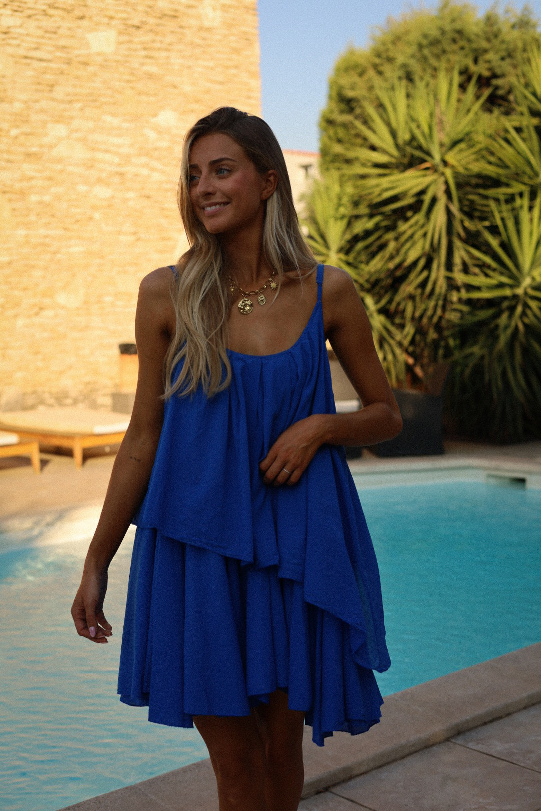 Marwa bleue - Robe ample