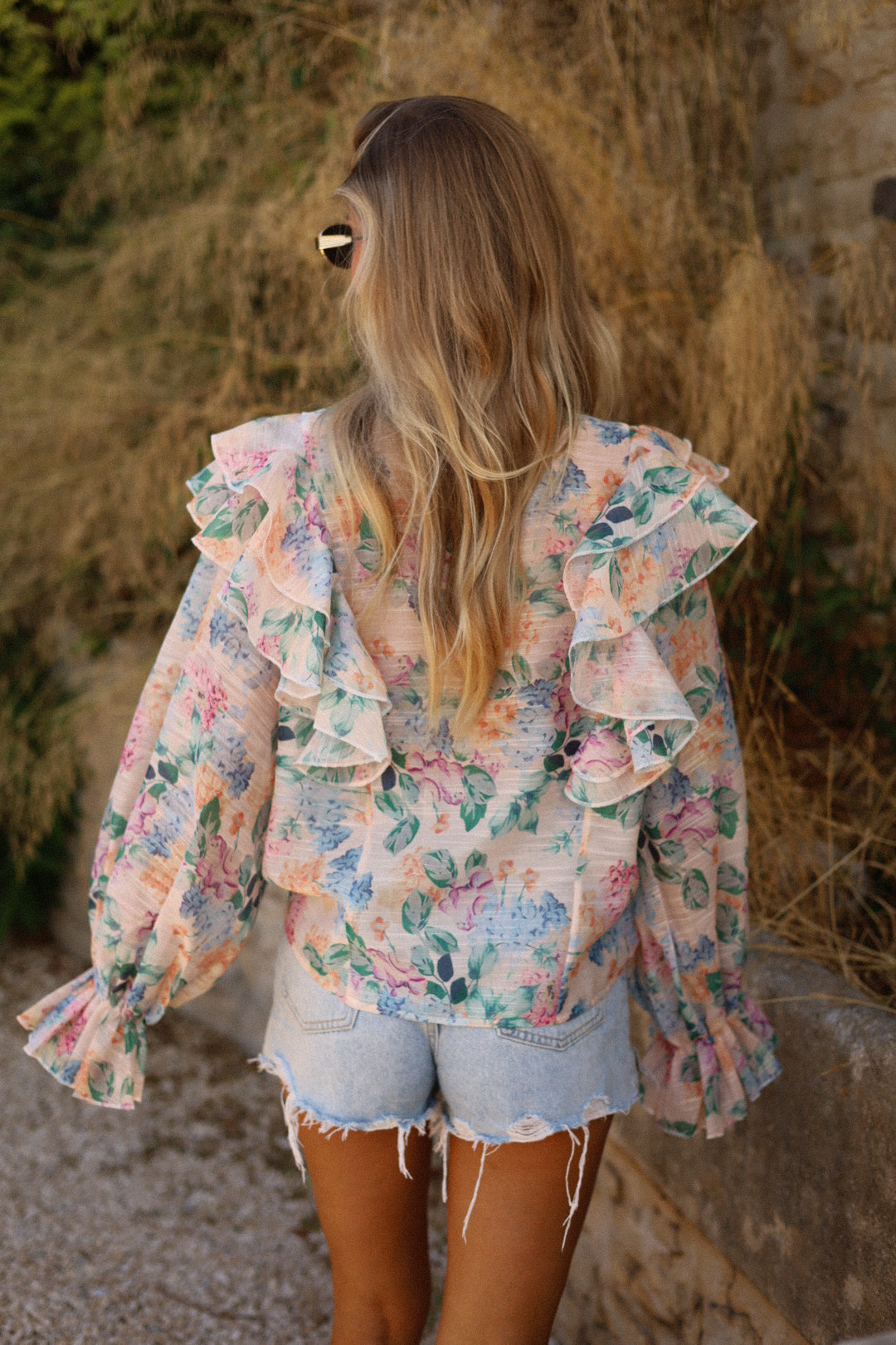Mona colorée - Blouse fleurie