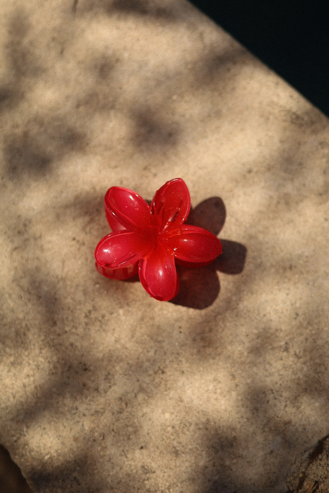 Laya rouge - Pince à cheveux