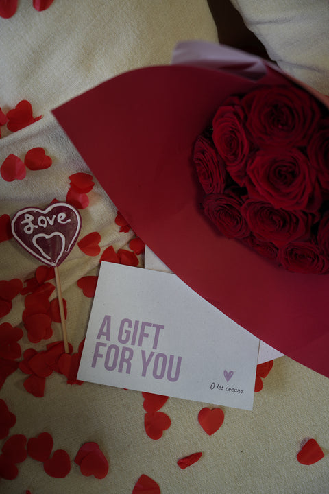 Carte cadeau physique O les cœurs