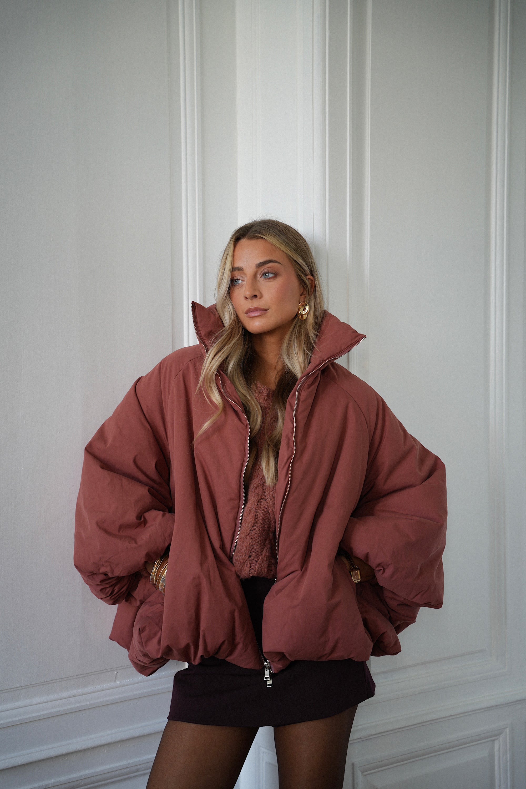Montaine terracotta - Manteau oversize