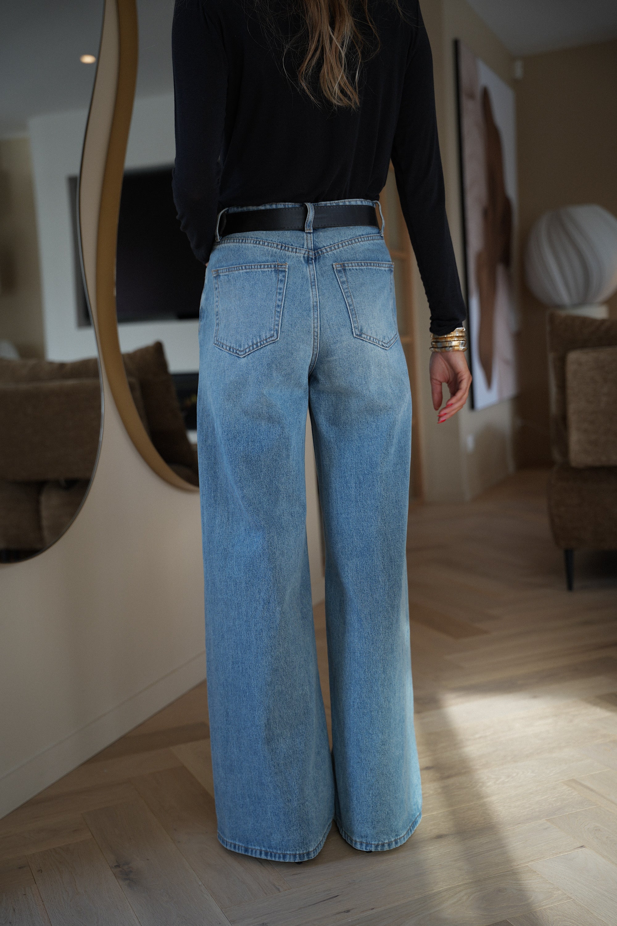 Josh bleu - Jean évasé