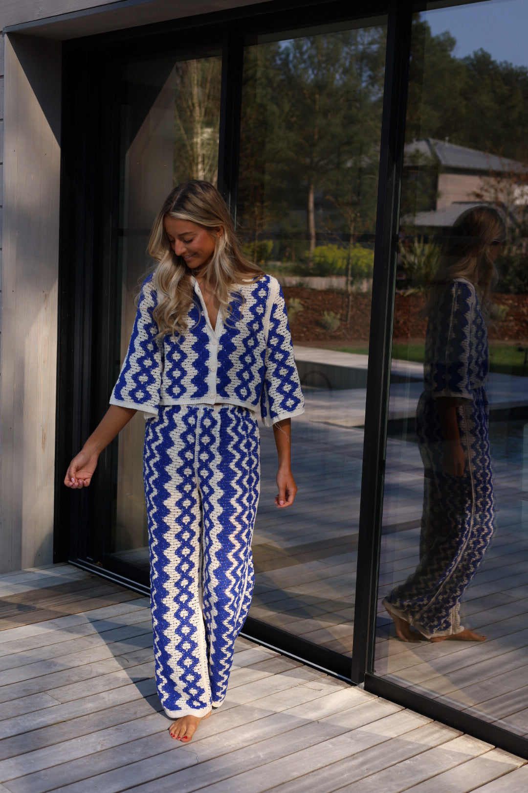 Candice bleu - Ensemble crochet