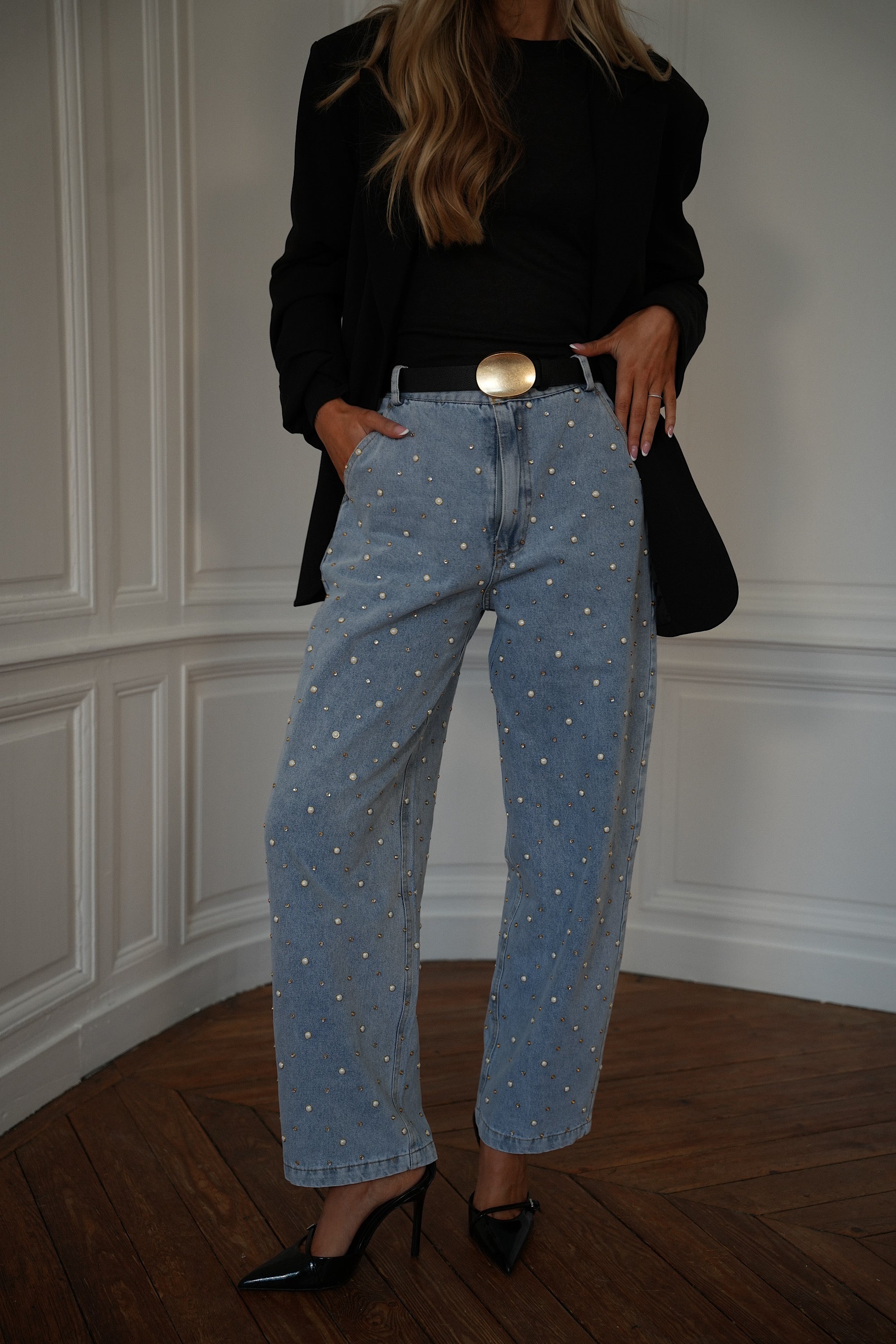 Milo bleu - Jean perlé