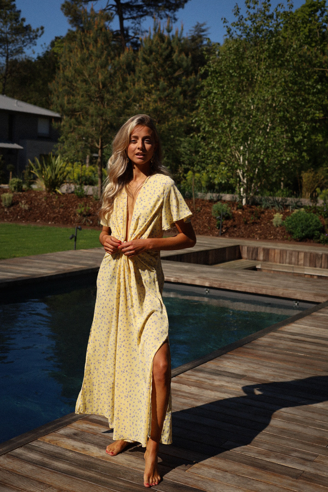 Capucine jaune - Robe fleurie