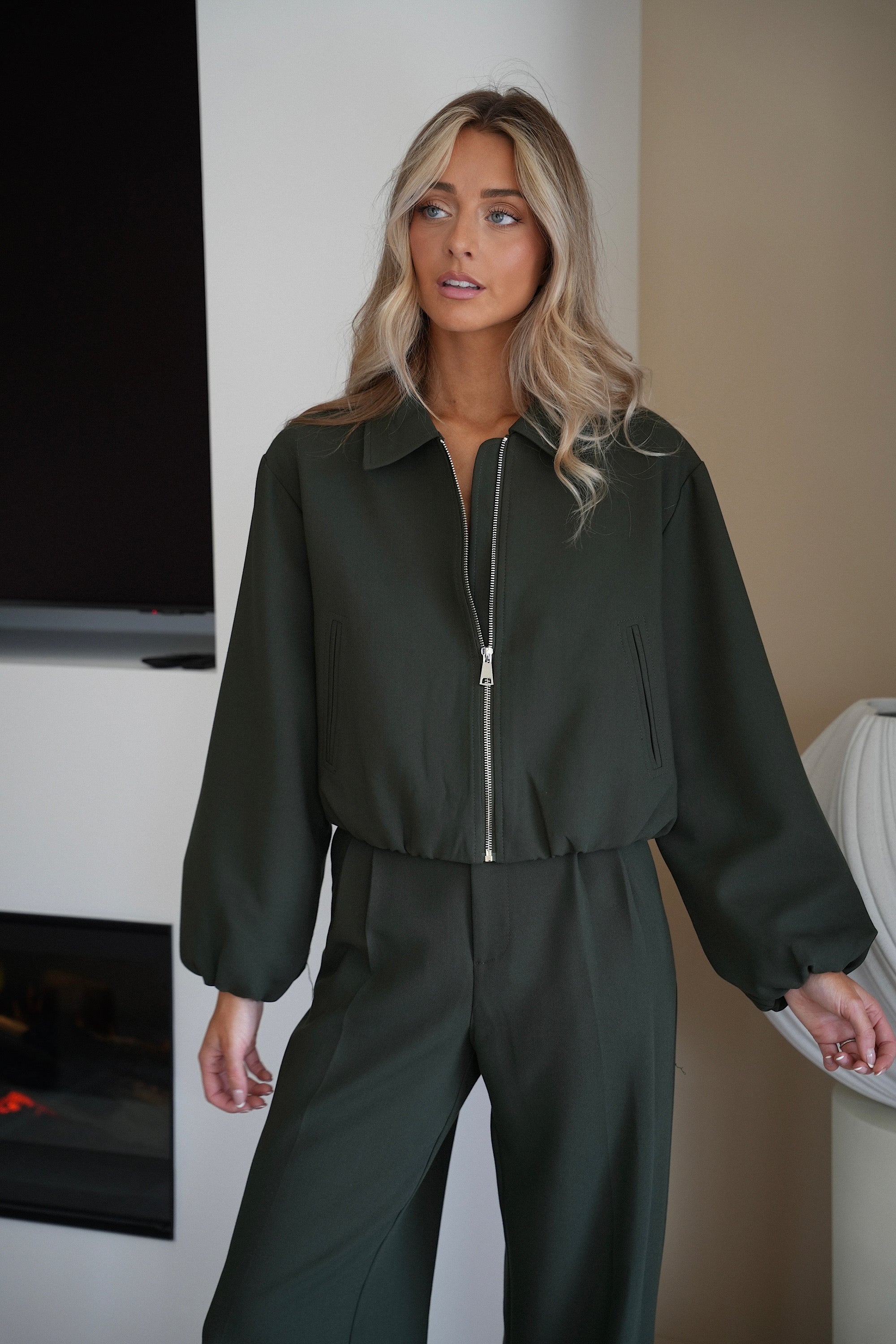 Kyla verte - Veste zippée