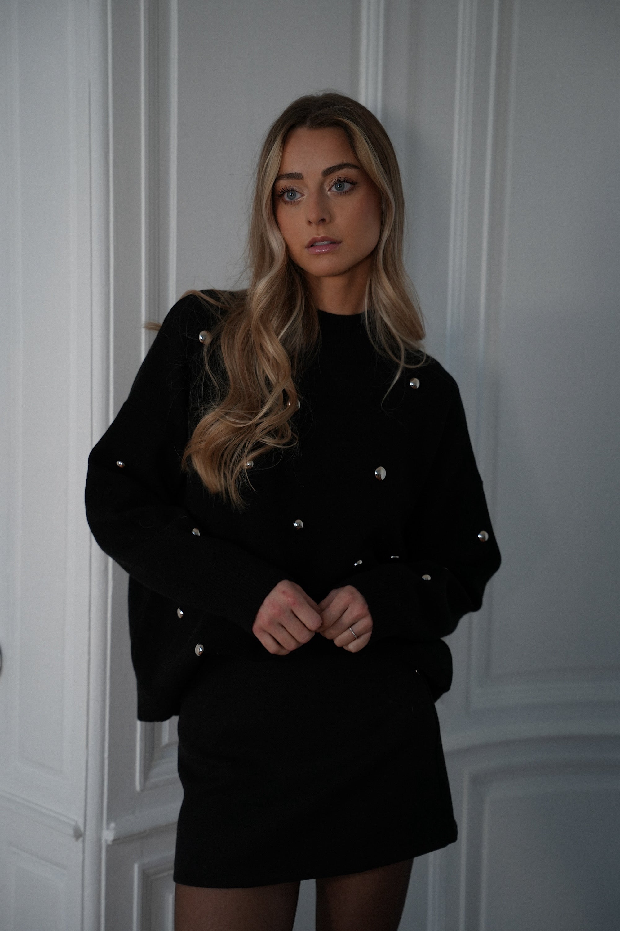 Loise noir - Pull clouté