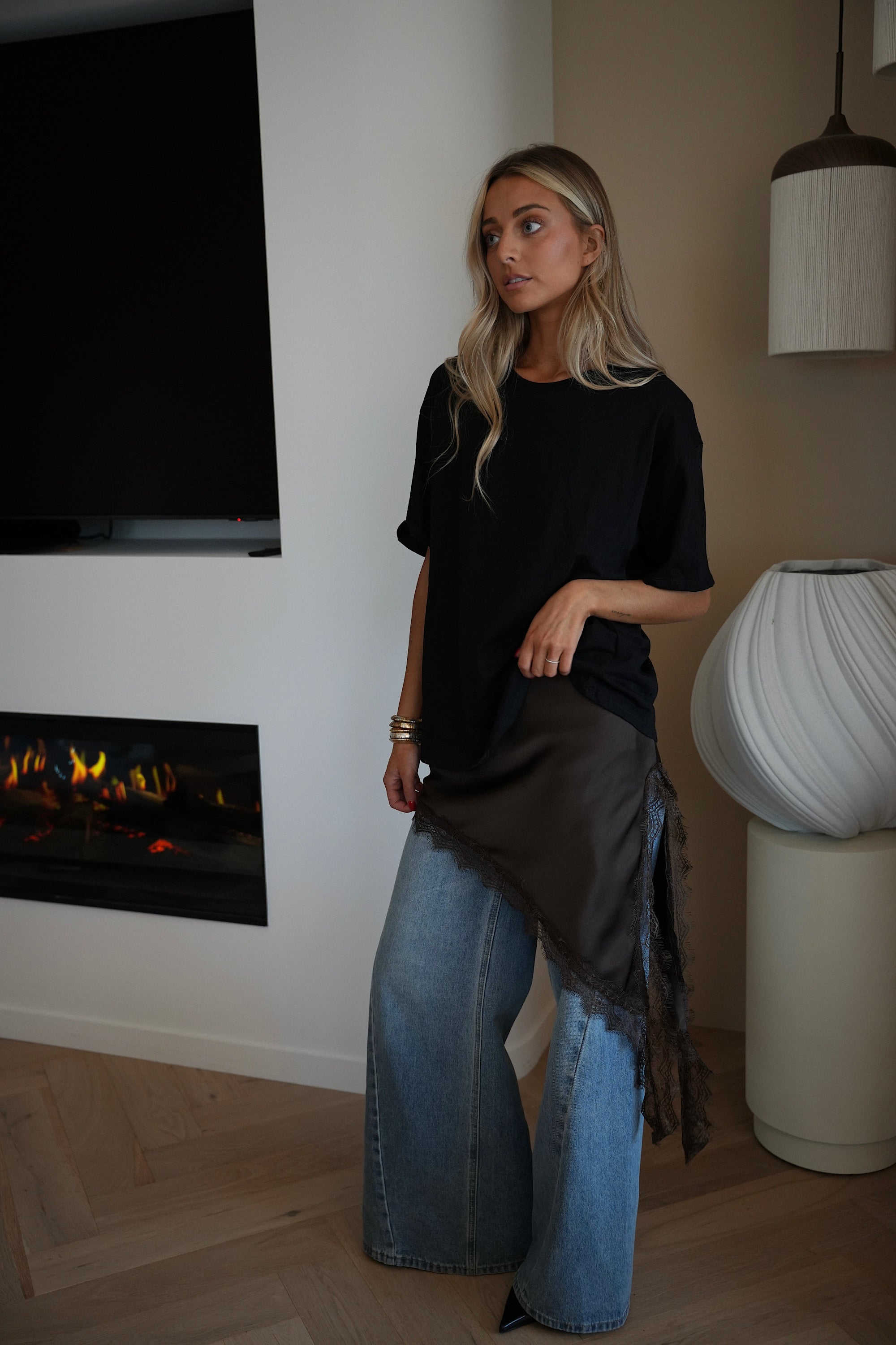 Lana chocolat - Top long