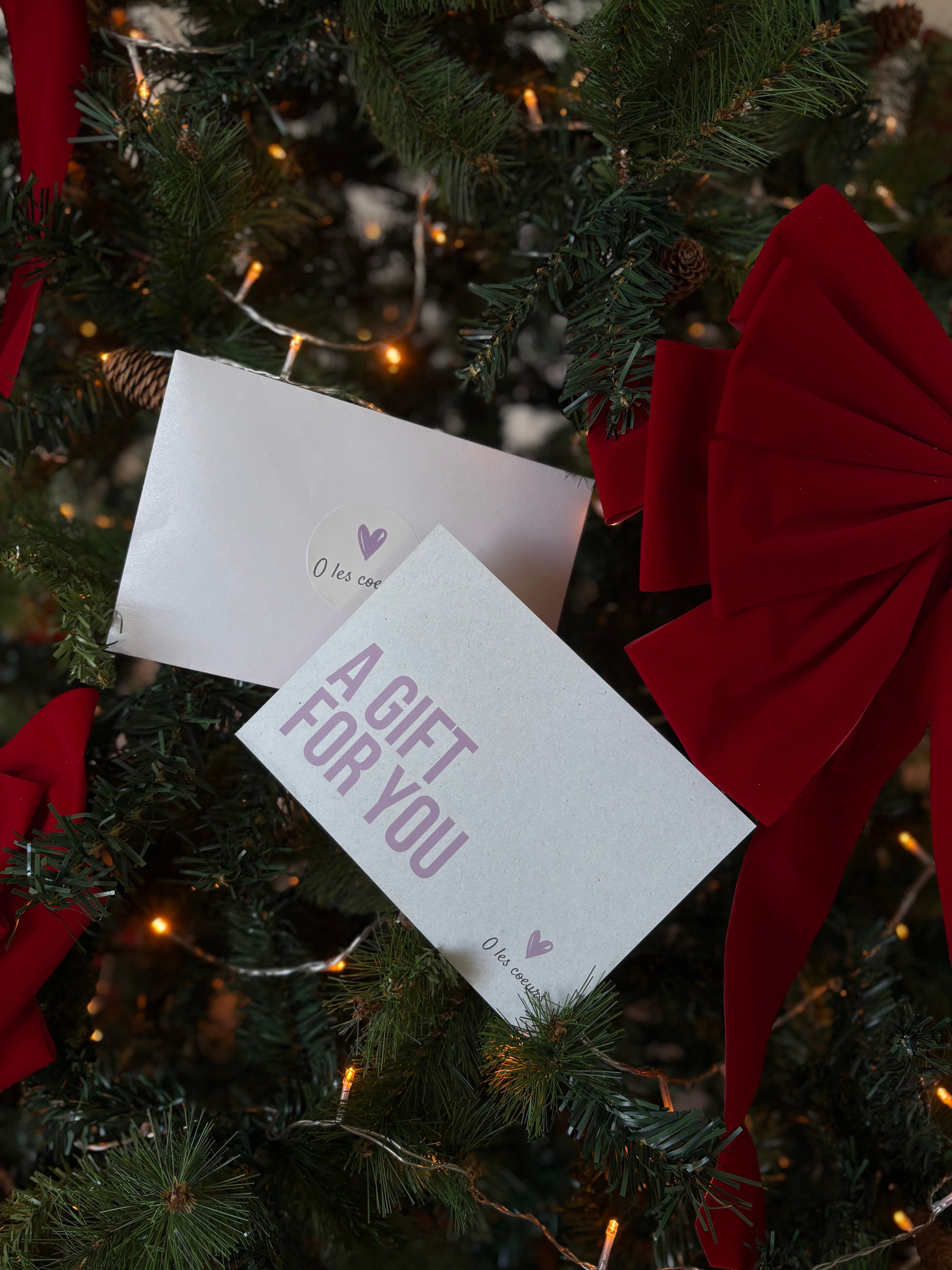 Carte cadeau physique O les cœurs