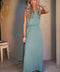 Elize bleu canard - Ensemble jupe/top