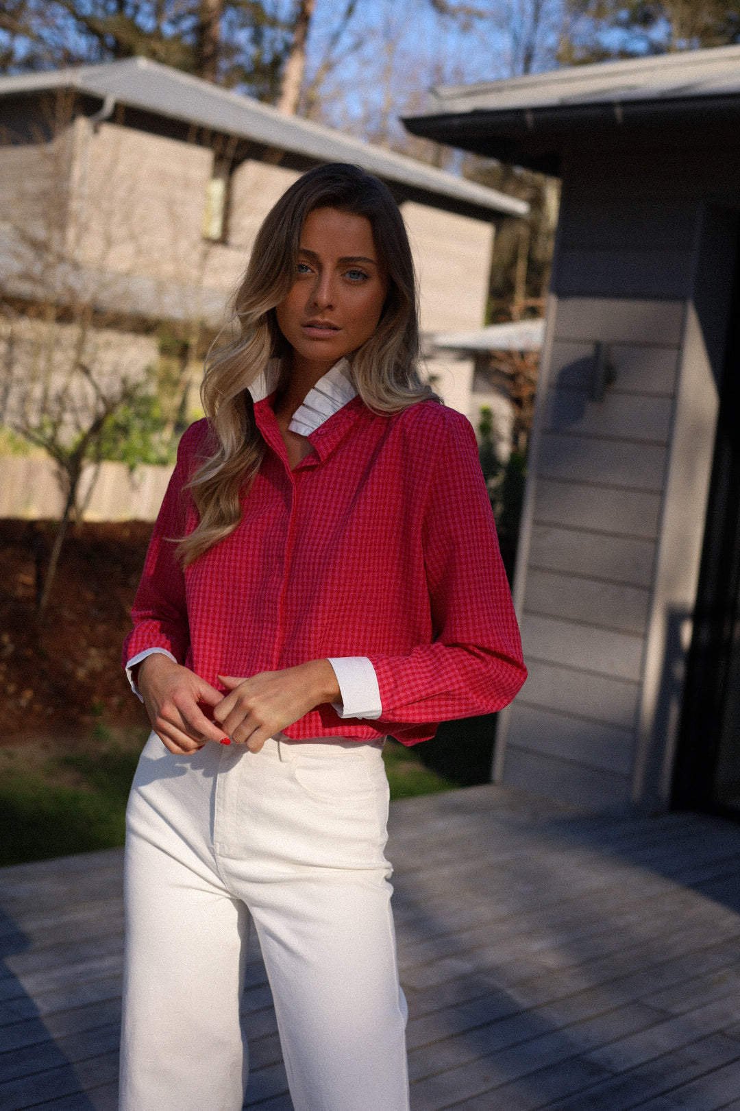 Sofia rose - Blouse vichy