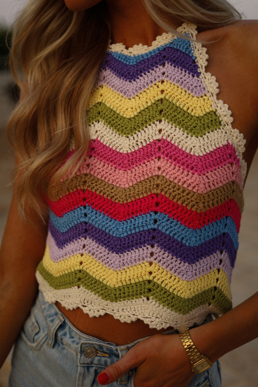 Inna coloré - Top crochet