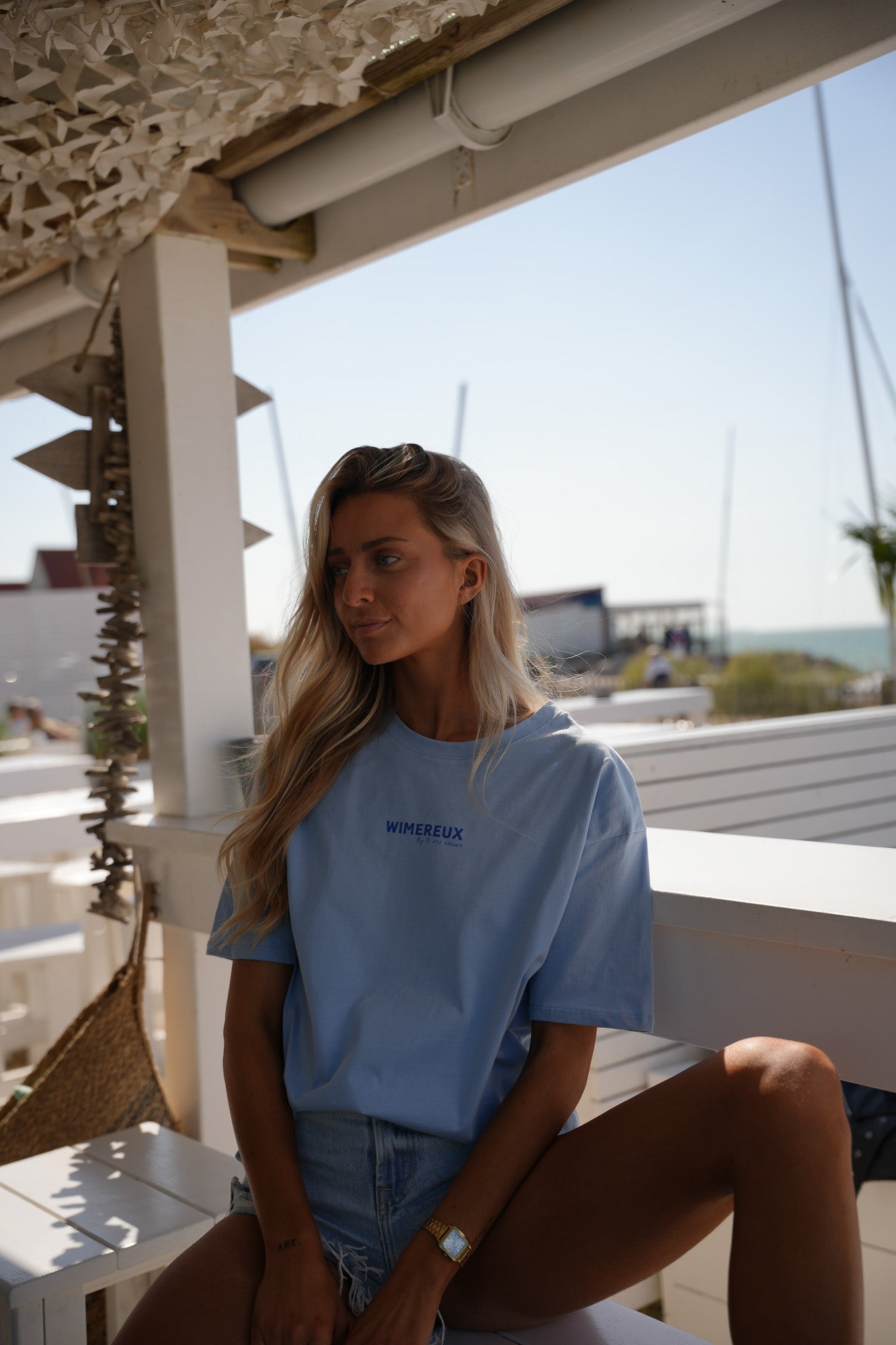 Wimereux bleu - T-shirt imprimé