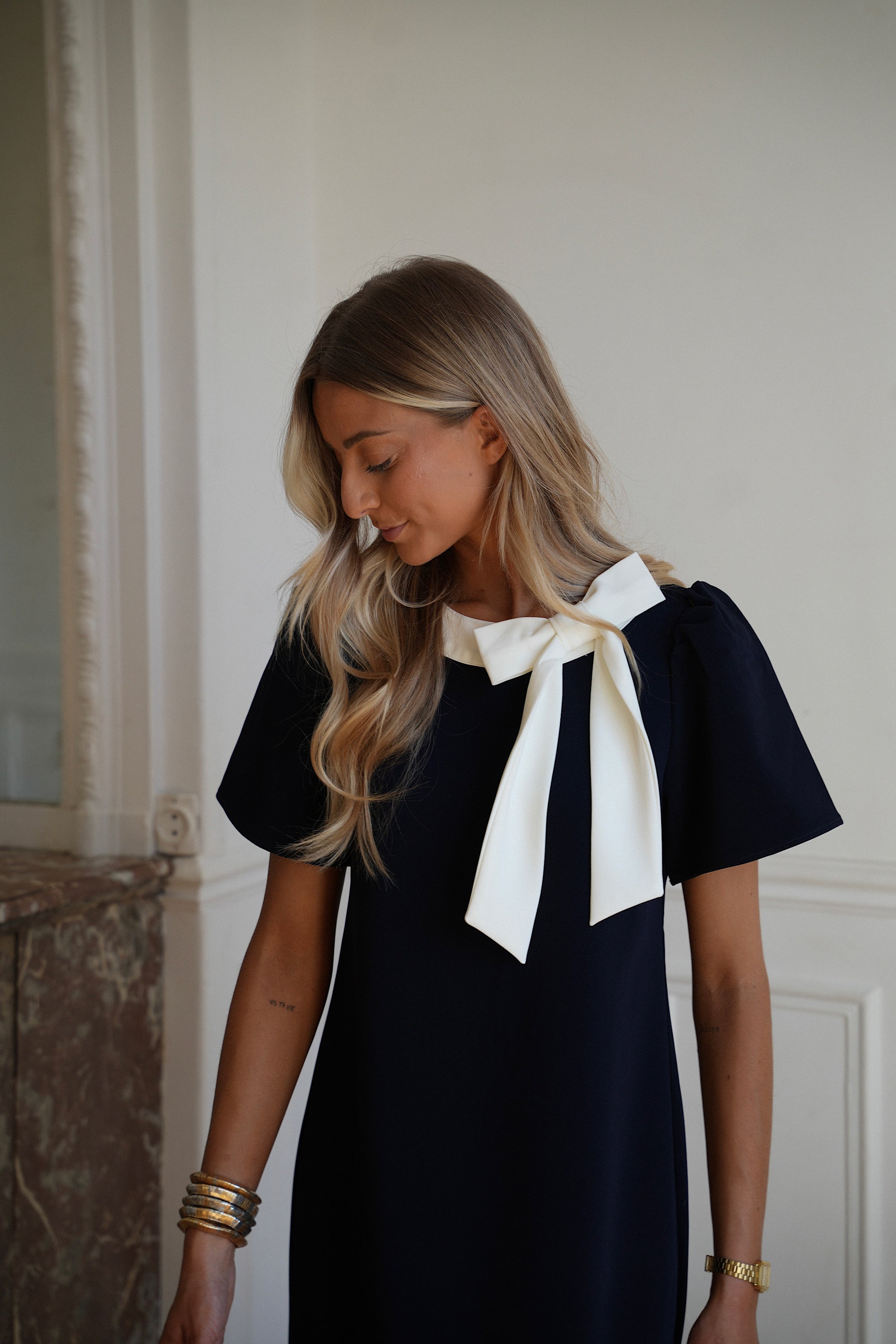 Rosi marine - Robe à noeud