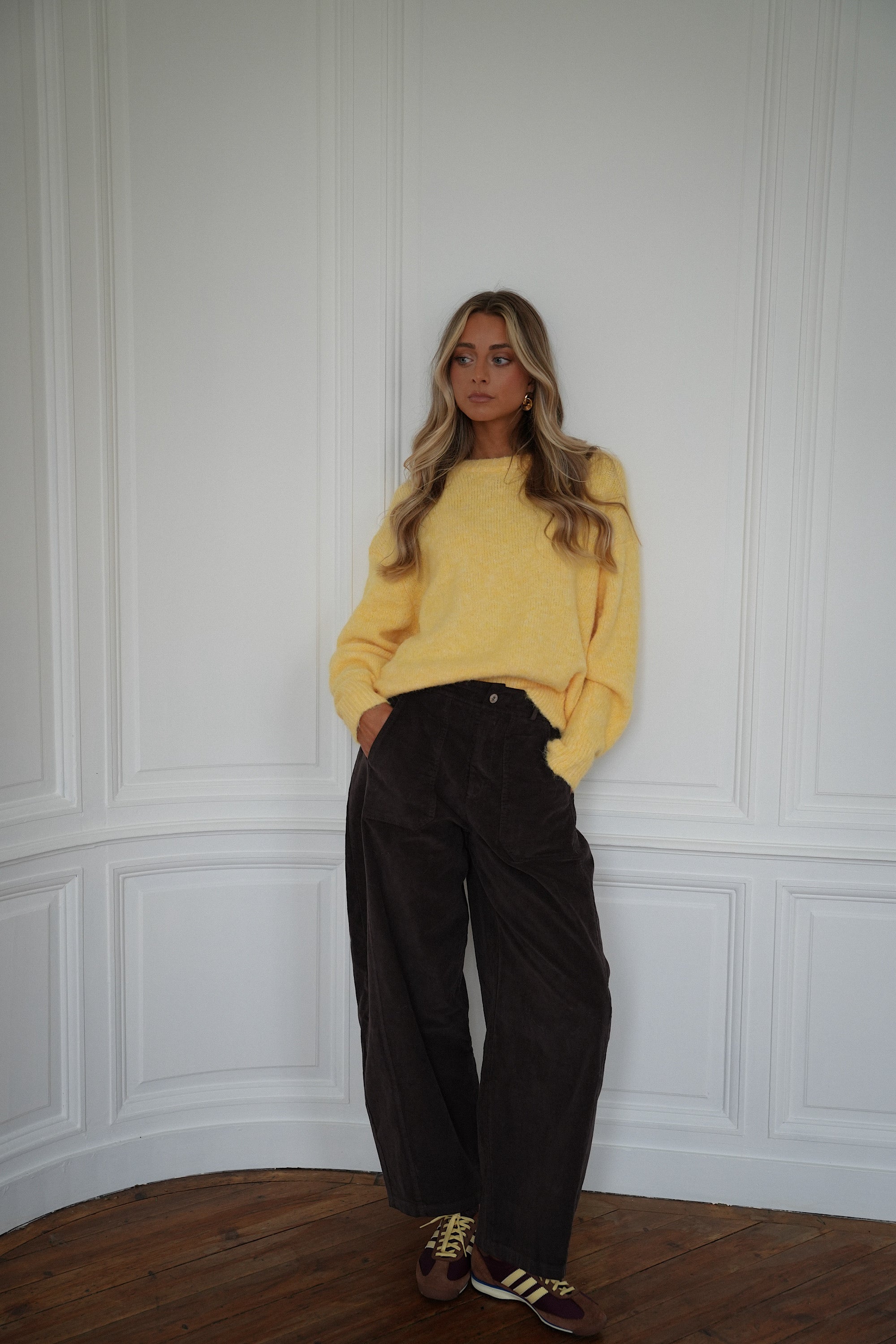 Leny jaune - Pull doux