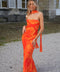 Nala orange - Robe bustier