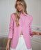 Manon rose - Blazer asymétrique
