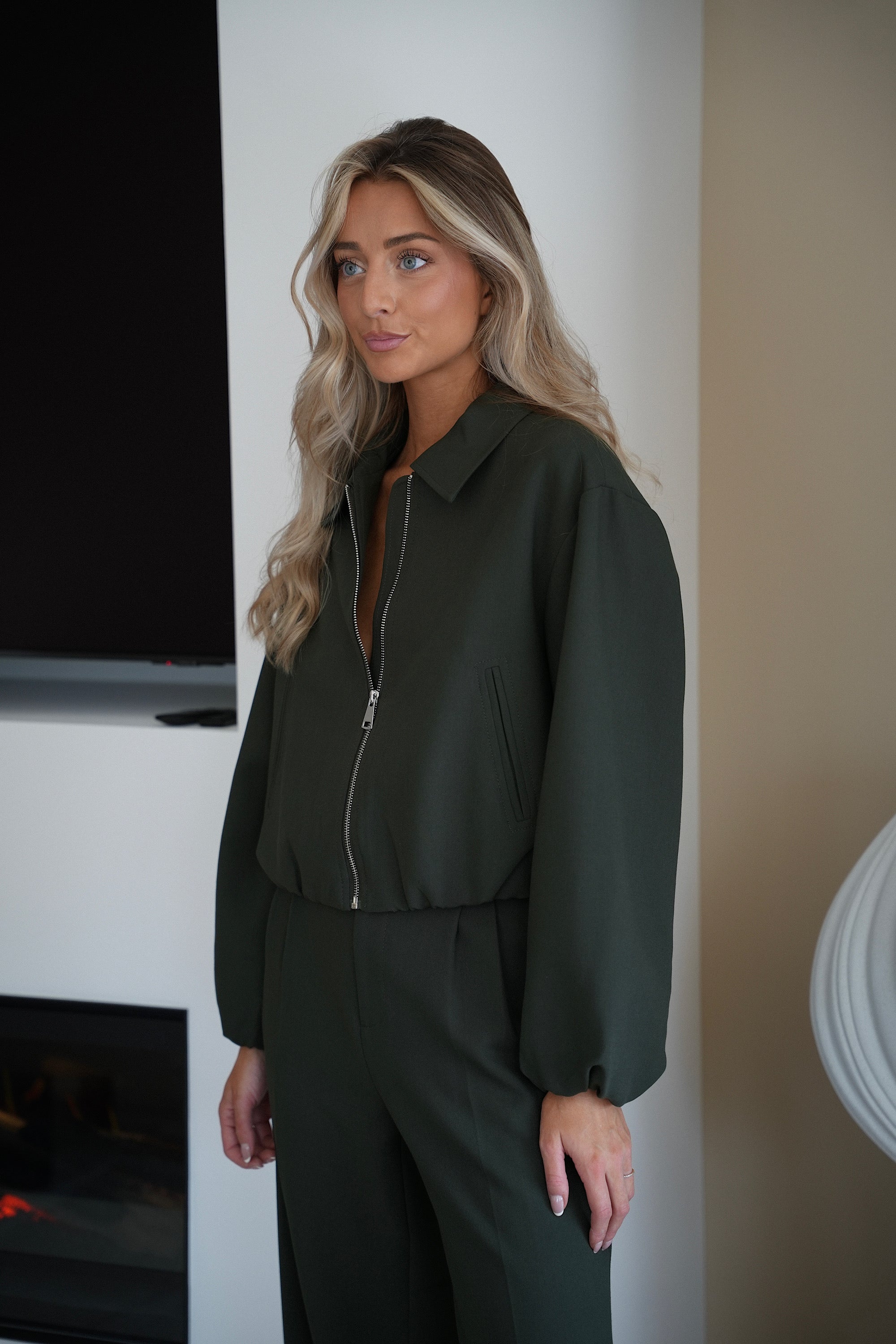 Kyla verte - Veste zippée