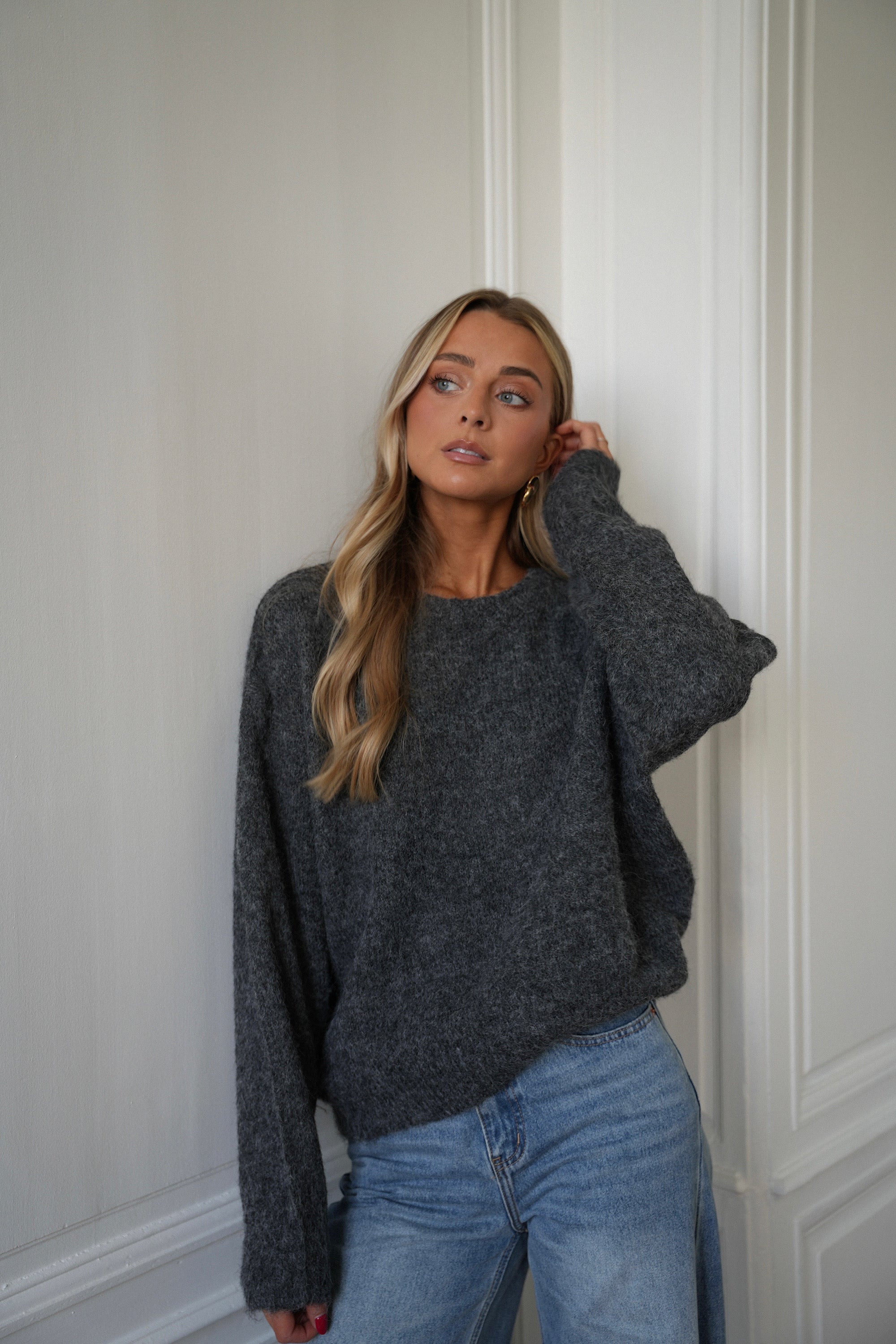 Leny gris - Pull doux