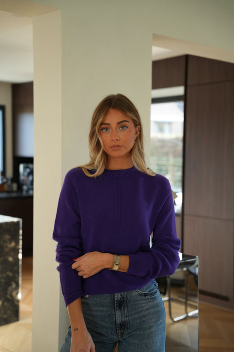 Coraly violet - Pull doux