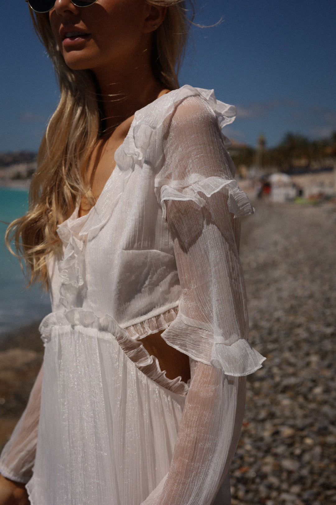 Lorie blanche - Robe longue