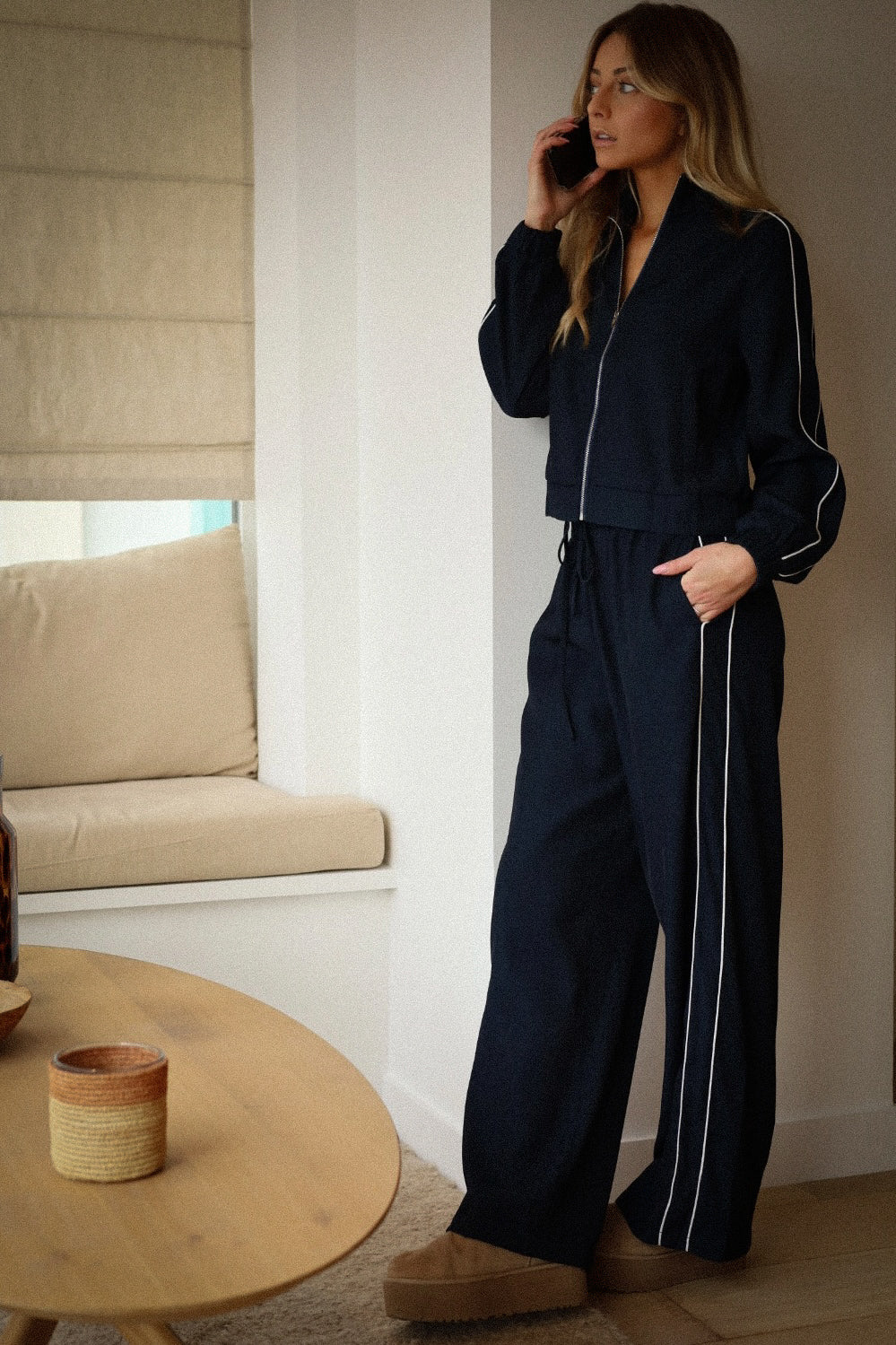 Isabel marine - Pantalon droit