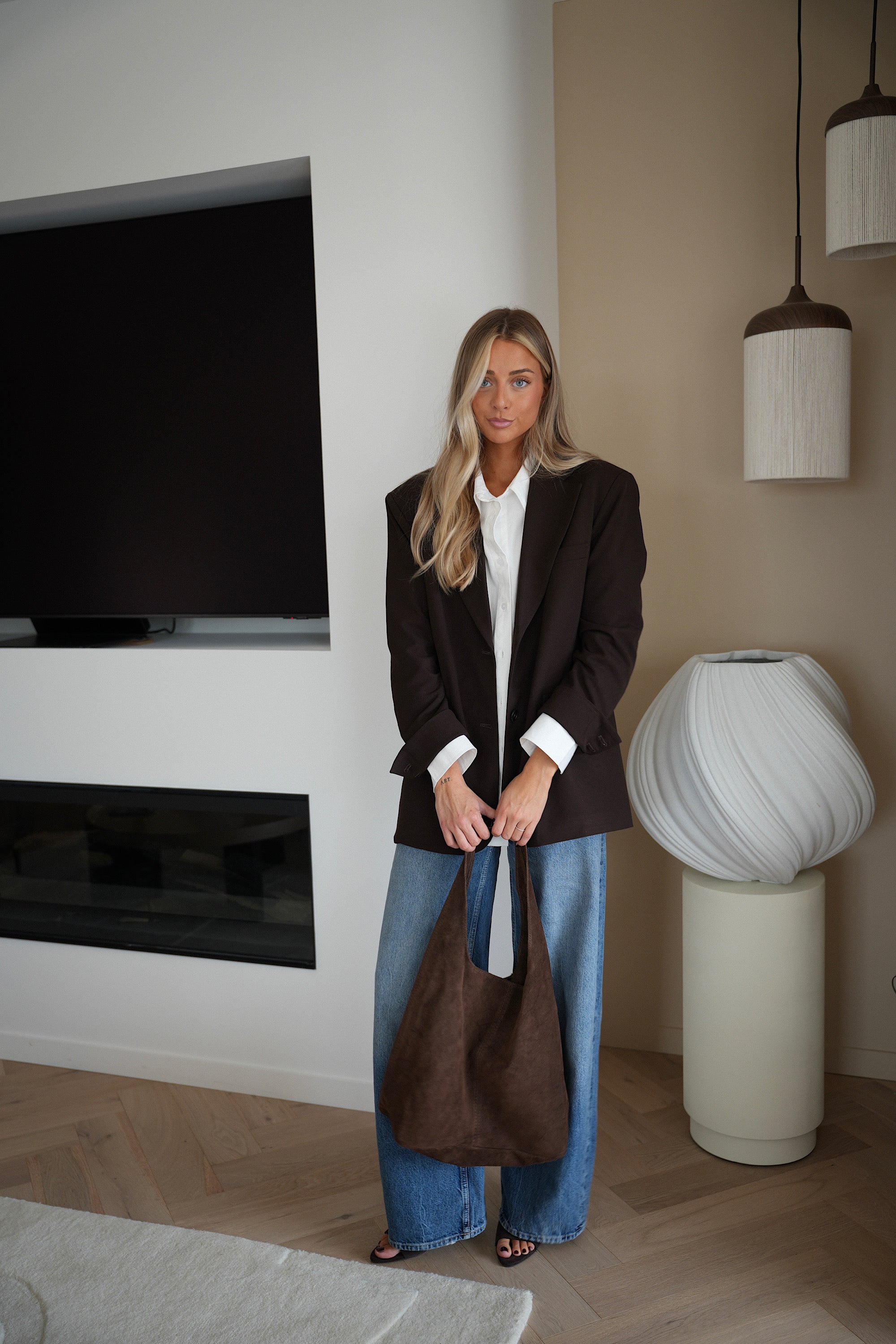 Lina chocolat - Sac en cuir