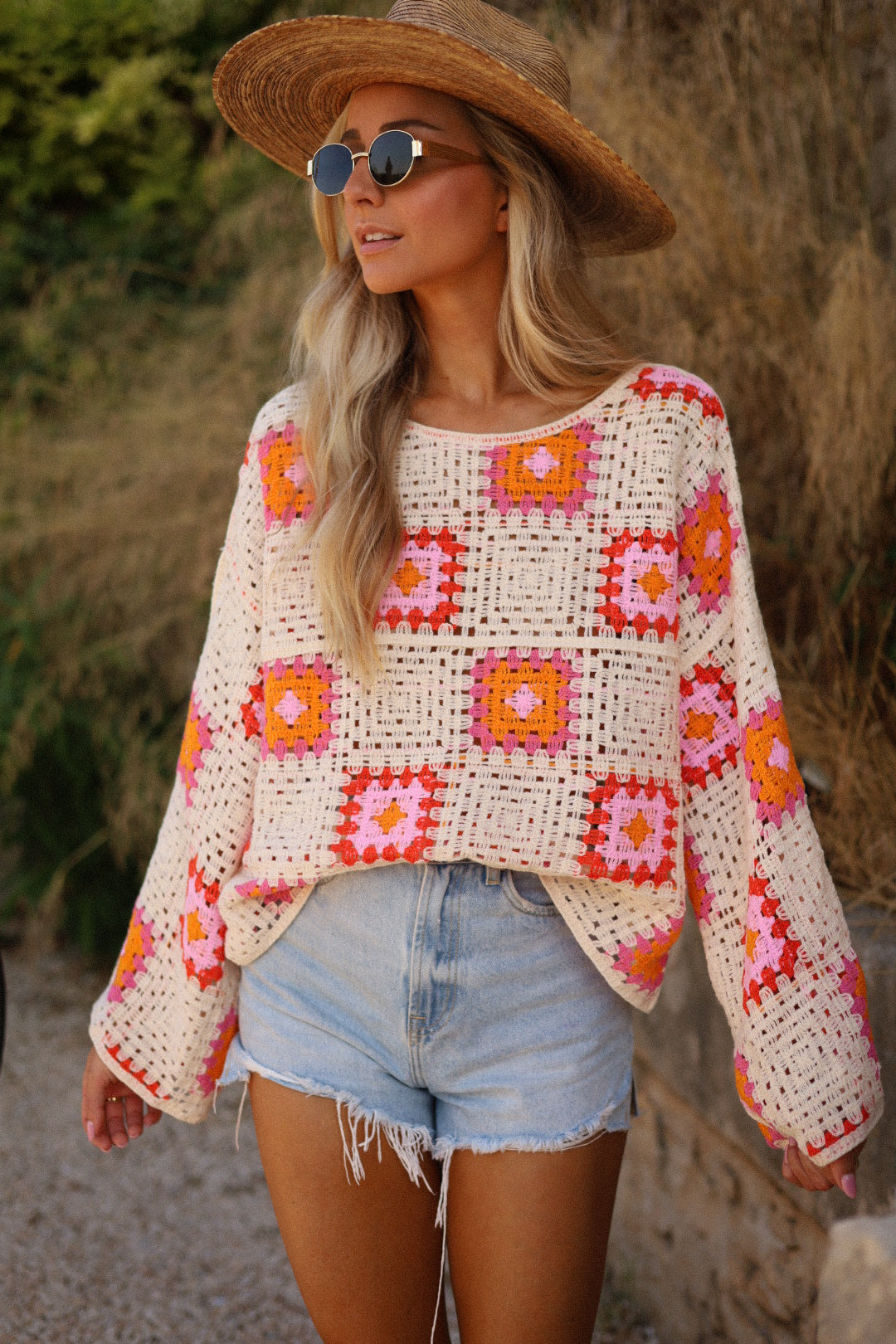 Ermione coloré - Pull crochet