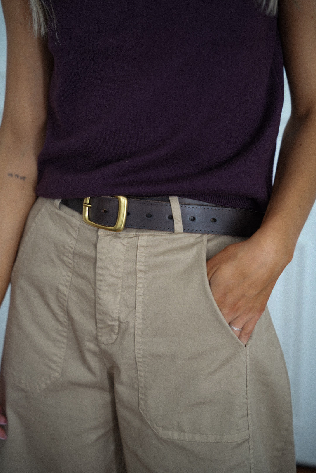 Dani chocolat - Ceinture cuir