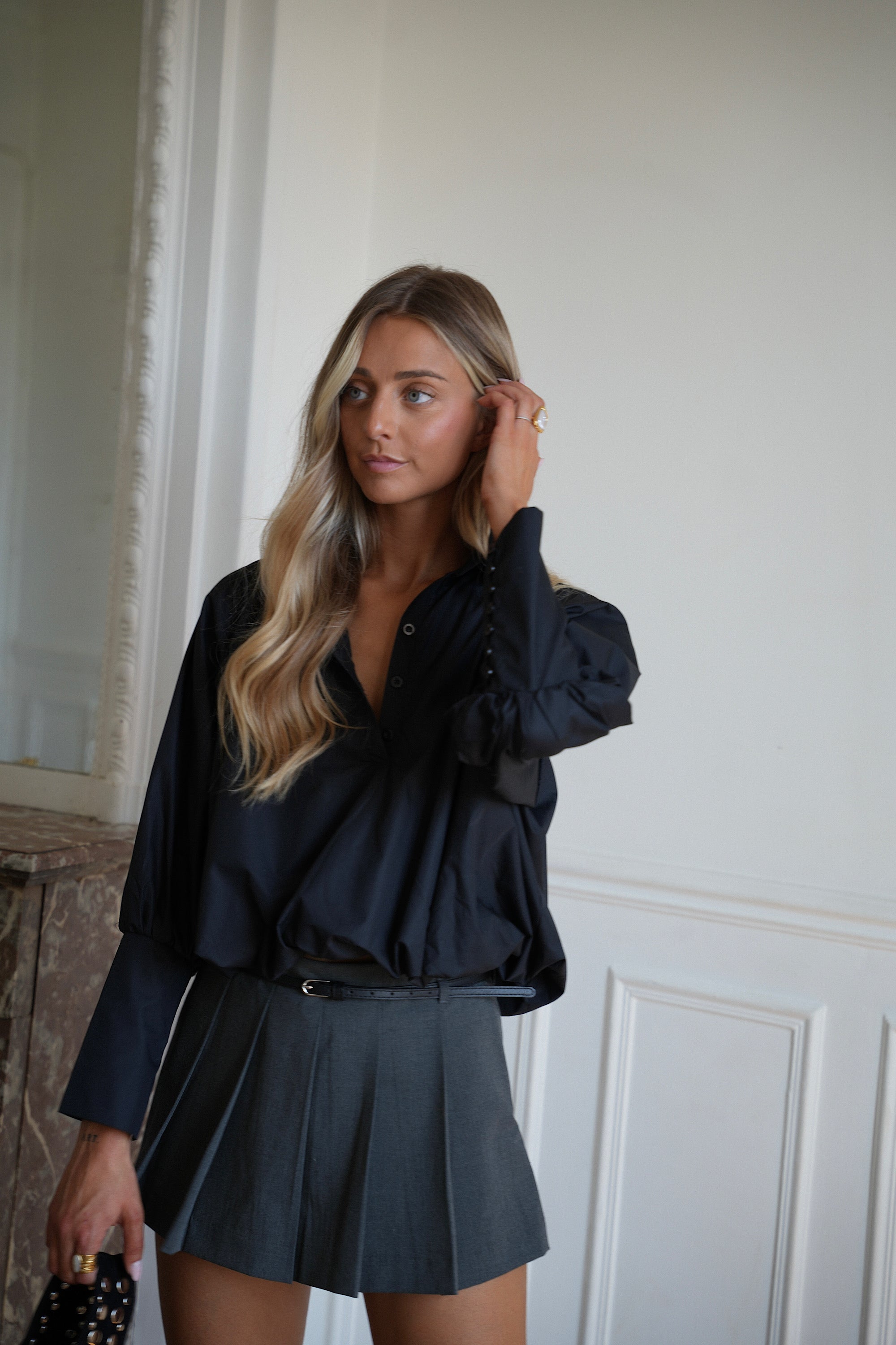Alice noire - Blouse ballon