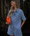 Suzon bleue - Combishort en jean