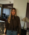 Arieta chocolat - Blouse dentelle