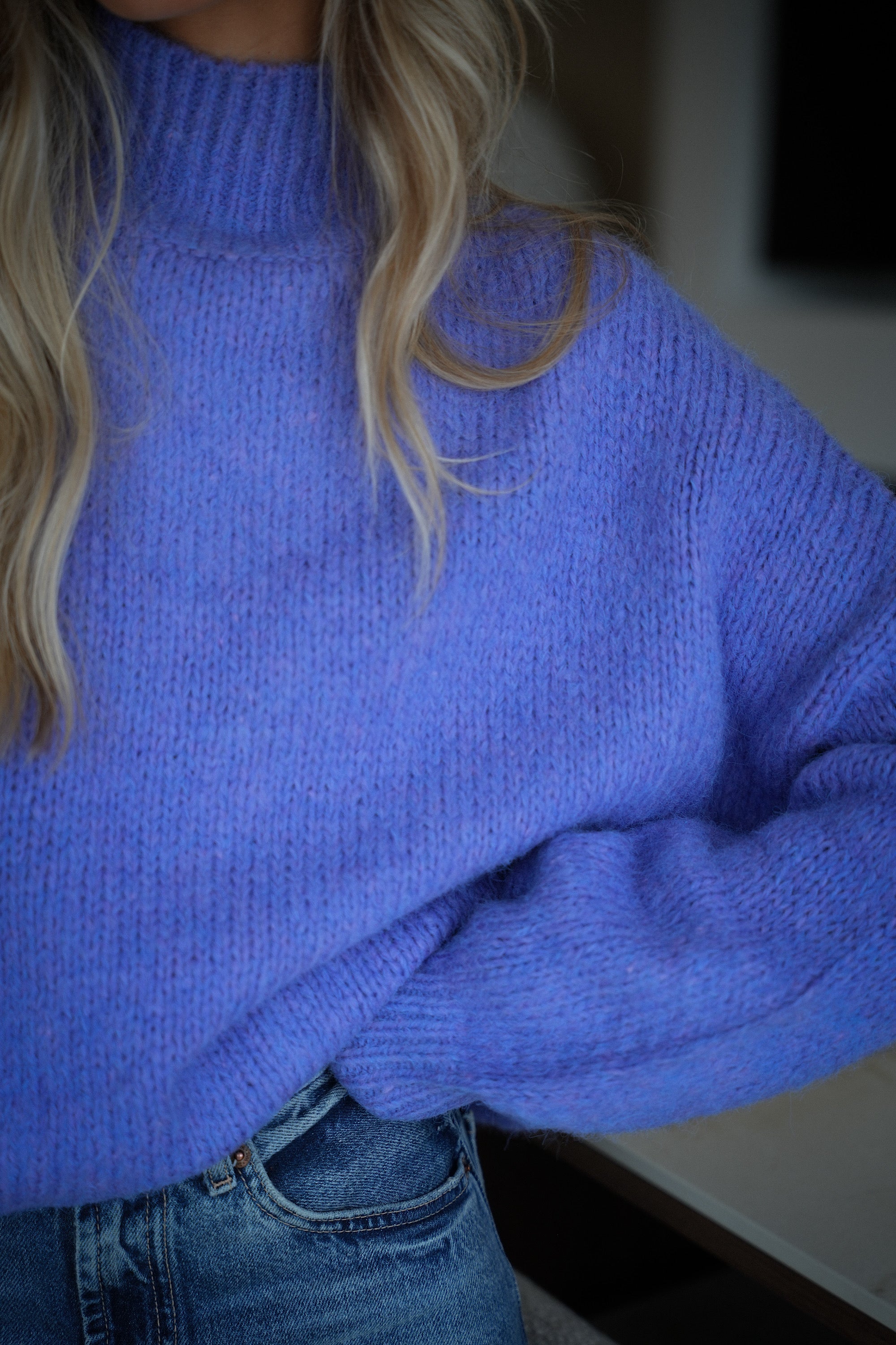 Mathis violet - Pull doux