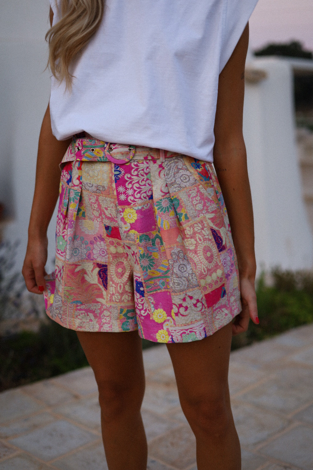 Mya coloré - Short taille haute