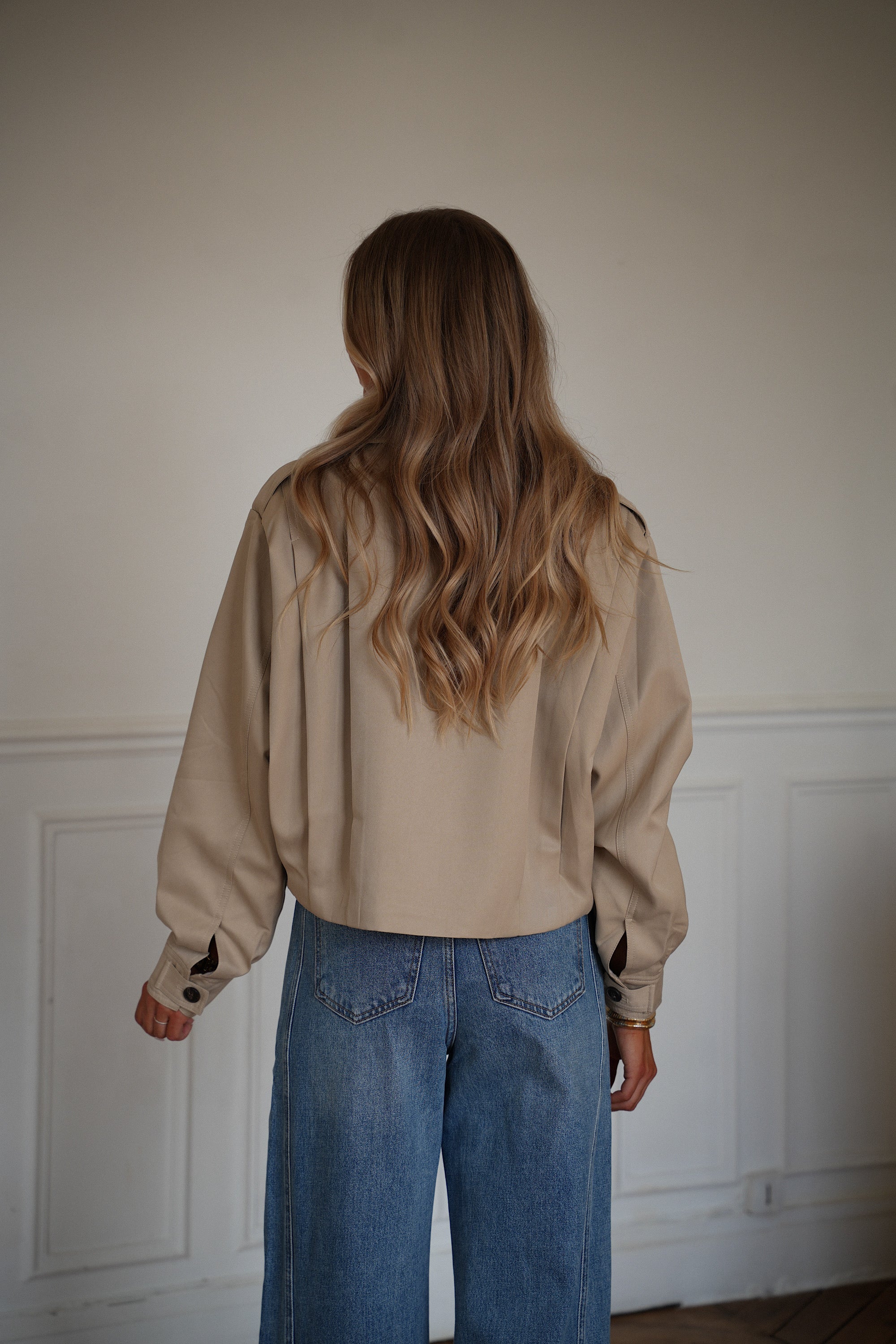 Morine beige - Veste boutonnée