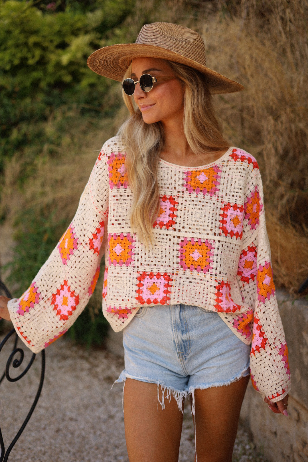 Ermione coloré - Pull crochet