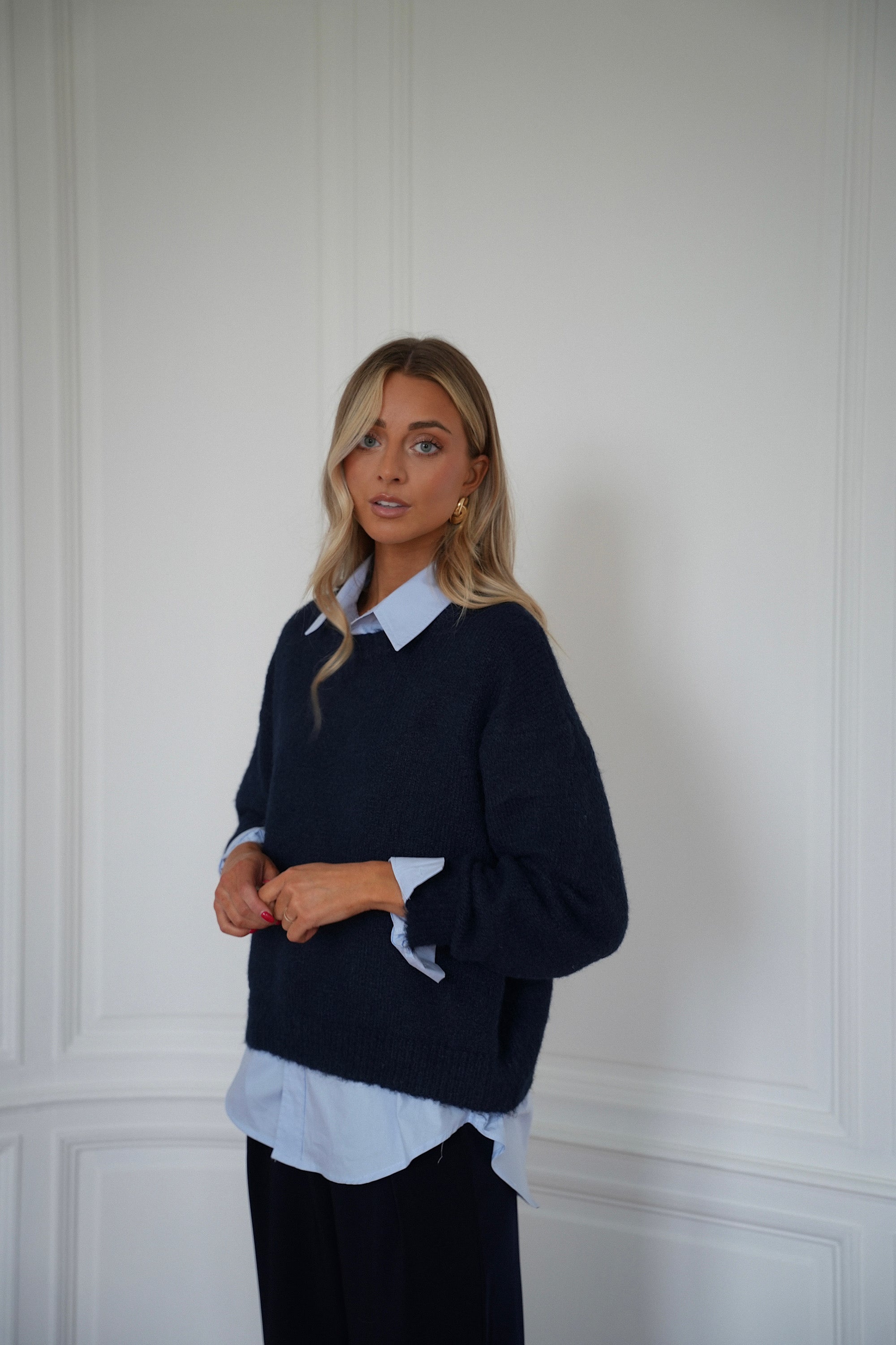 Leny marine - Pull doux