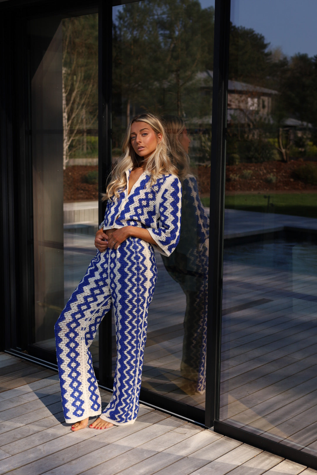 Candice bleu - Ensemble crochet