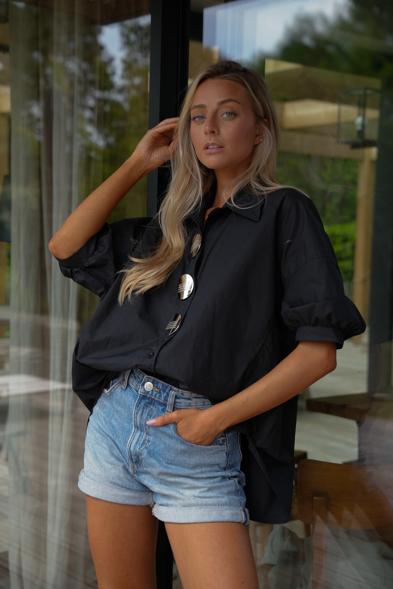 Ruby noire - Chemise boutonnée