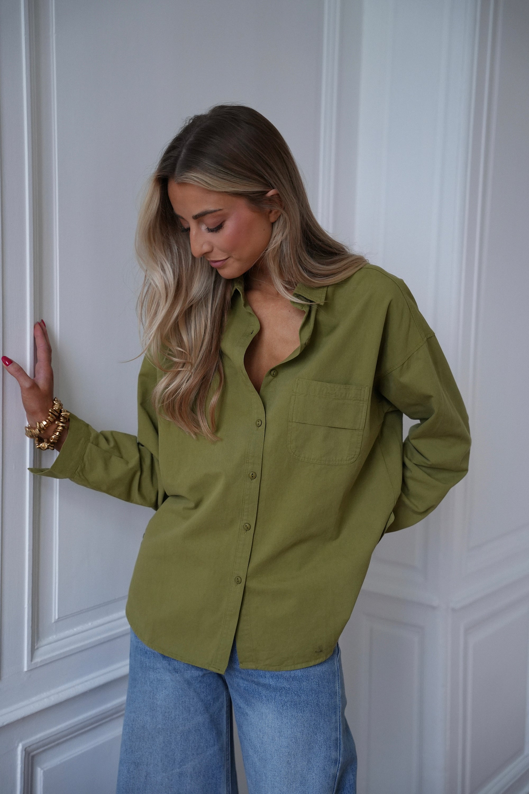 Roxane verte - Chemise droite