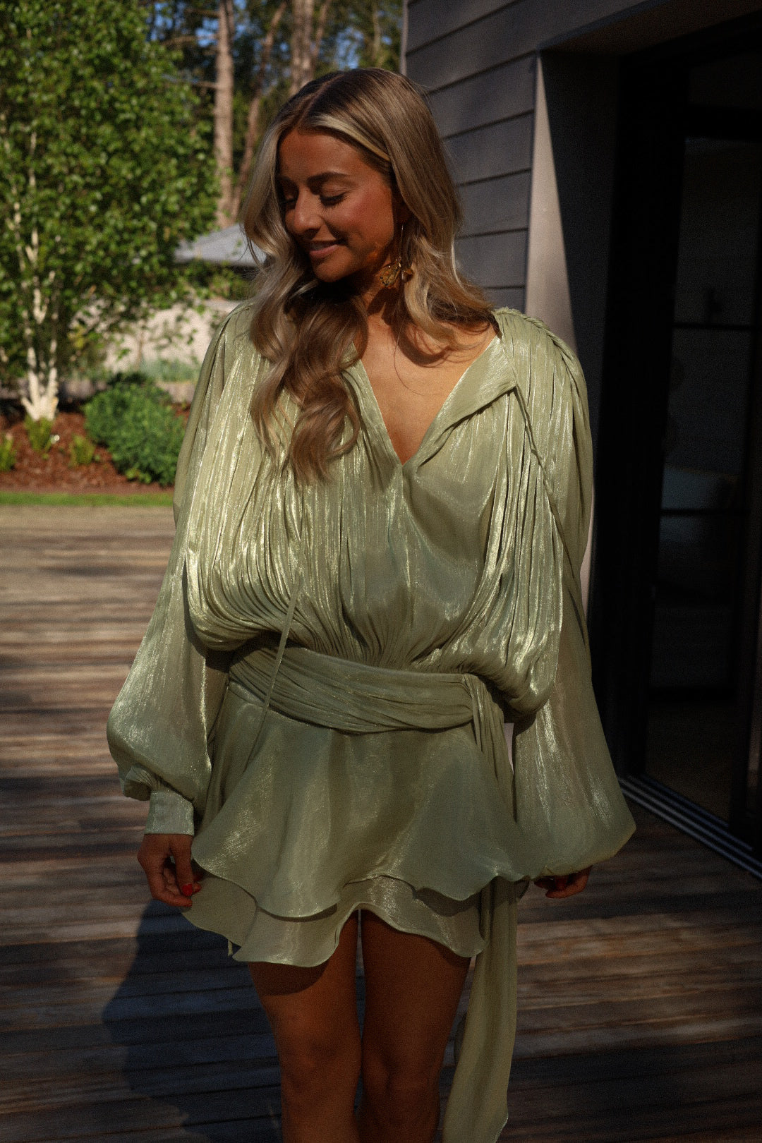 Katie verte - Robe fluide