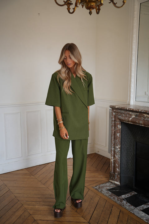 Rob vert - Pantalon droit